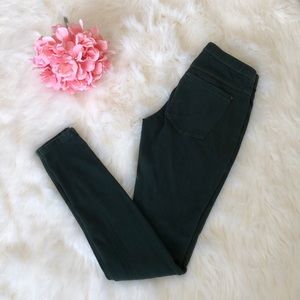 Hue Denim Leggings Forest Green Size XS